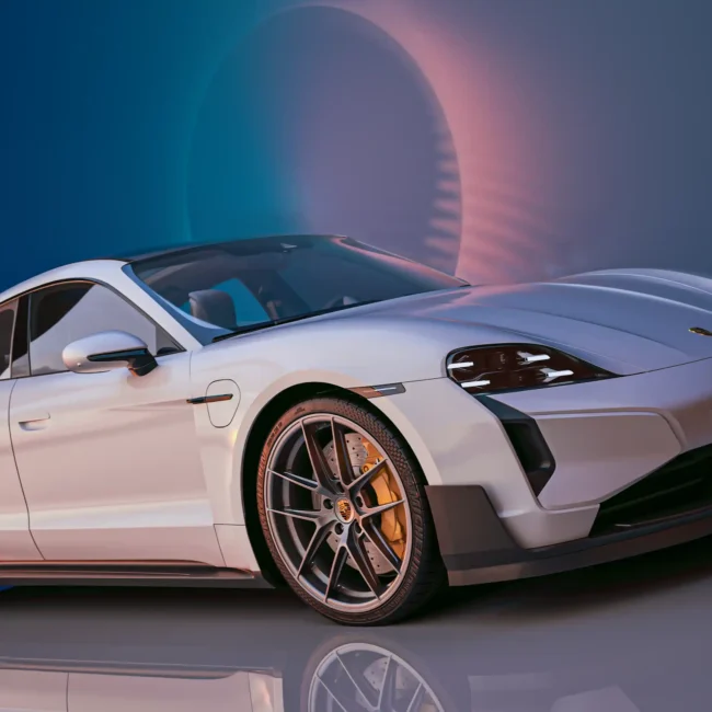 3D Visual of Porsche Taycan Turbo S Studio